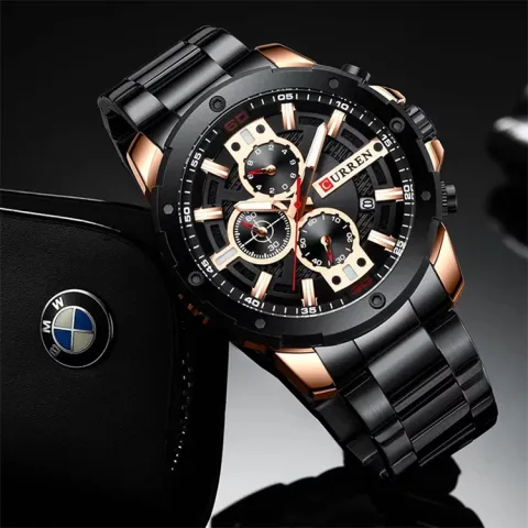 Reloj CURREN 8336 Cronógrafo para Hombre — Acero Inoxidable