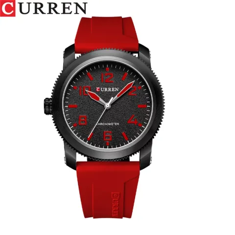 CURREN 8454 — Deportivo de 46 mm en silicona
